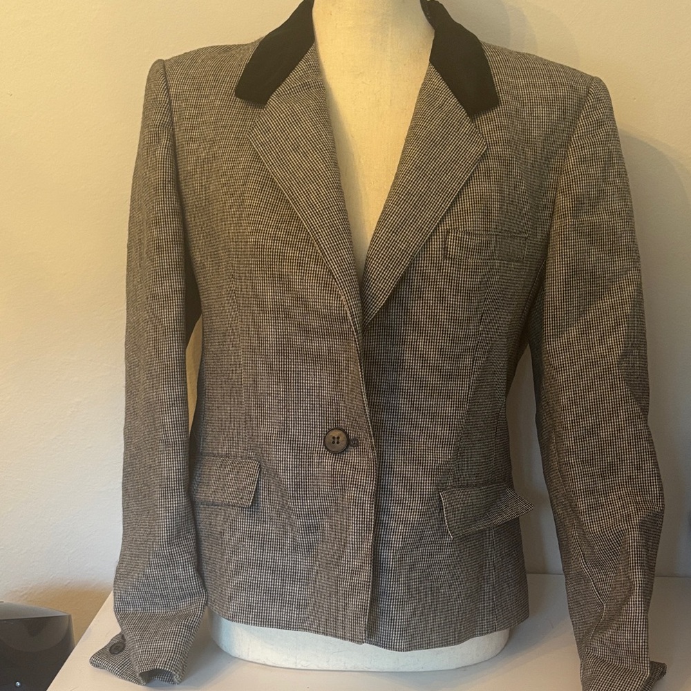 Evan Picone Women's Black and Gray Blazer